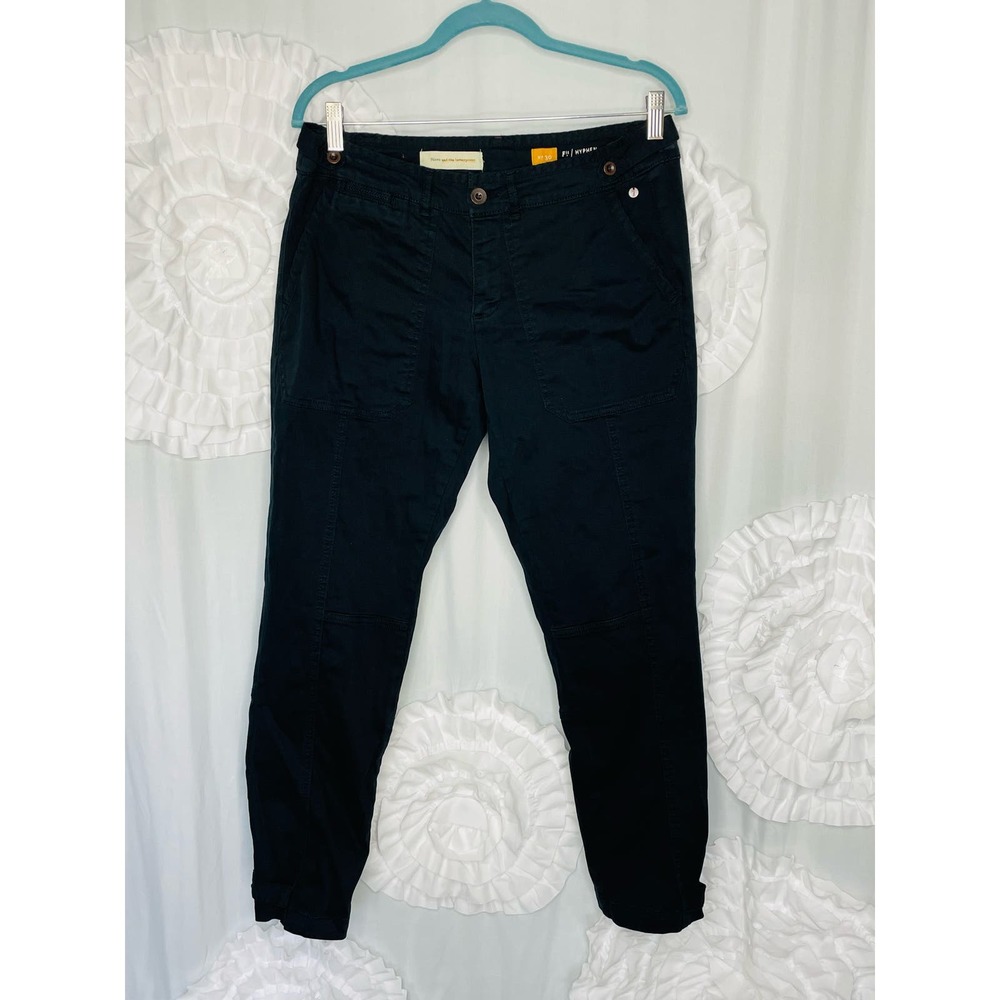 Pilcro and the Letterpress Hyphen Stretch Chinos Size 30 Button Tab Hem Sides